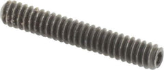 Value Collection - #6-32 UNC, 7/8" OAL, Cup Point Set Screw - Grade 8 Alloy Steel, 1/16" Key - Industrial Tool & Supply