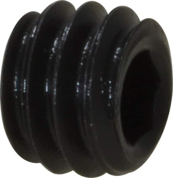 Value Collection - #8-32 UNC, 1/8" OAL, Cup Point Set Screw - Grade 8 Alloy Steel, 5/64" Key - Industrial Tool & Supply