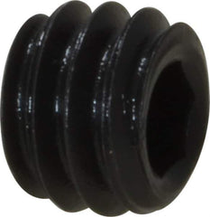 Value Collection - #8-32 UNC, 1/8" OAL, Cup Point Set Screw - Grade 8 Alloy Steel, 5/64" Key - Industrial Tool & Supply