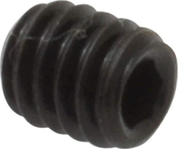 Value Collection - #8-32 UNC, 3/16" OAL, Cup Point Set Screw - Grade 8 Alloy Steel, 5/64" Key - Industrial Tool & Supply