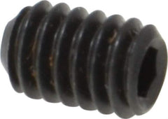 Value Collection - #8-32 UNC, 1/4" OAL, Cup Point Set Screw - Grade 8 Alloy Steel, 5/64" Key - Industrial Tool & Supply