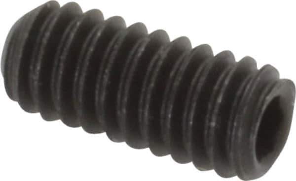 Value Collection - #8-32 UNC, 3/8" OAL, Cup Point Set Screw - Grade 8 Alloy Steel, 5/64" Key - Industrial Tool & Supply