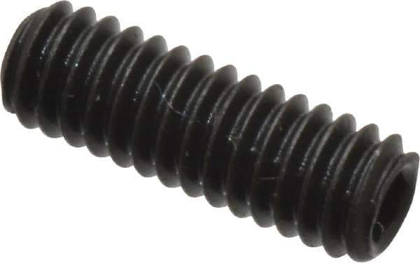 Value Collection - #8-32 UNC, 1/2" OAL, Cup Point Set Screw - Grade 8 Alloy Steel, 5/64" Key - Industrial Tool & Supply
