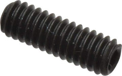 Value Collection - #8-32 UNC, 1/2" OAL, Cup Point Set Screw - Grade 8 Alloy Steel, 5/64" Key - Industrial Tool & Supply