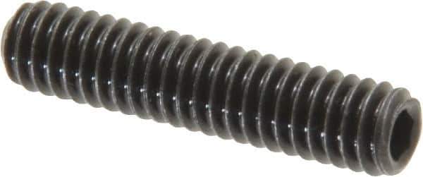 Value Collection - #8-32 UNC, 3/4" OAL, Cup Point Set Screw - Grade 8 Alloy Steel, 5/64" Key - Industrial Tool & Supply