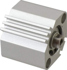SMC PNEUMATICS - 3/8" Stroke x 1" Bore Double Acting Air Cylinder - 10-32 Port, 1/4-28 Rod Thread, 145 Max psi, 15 to 160°F - Industrial Tool & Supply
