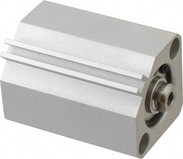 SMC PNEUMATICS - 1-3/16" Stroke x 1" Bore Double Acting Air Cylinder - 10-32 Port, 1/4-28 Rod Thread, 145 Max psi, 15 to 160°F - Industrial Tool & Supply