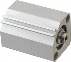 SMC PNEUMATICS - 1-3/16" Stroke x 1" Bore Double Acting Air Cylinder - 10-32 Port, 1/4-28 Rod Thread, 145 Max psi, 15 to 160°F - Industrial Tool & Supply