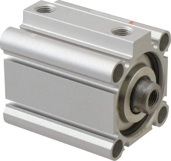 SMC PNEUMATICS - 1" Stroke x 1-1/2" Bore Double Acting Air Cylinder - 1/8 Port, 3/8-24 Rod Thread, 145 Max psi, 15 to 160°F - Industrial Tool & Supply