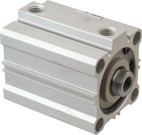 SMC PNEUMATICS - 1-3/4" Stroke x 2" Bore Double Acting Air Cylinder - 1/4 Port, 1/2-20 Rod Thread, 145 Max psi, 15 to 160°F - Industrial Tool & Supply