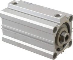SMC PNEUMATICS - 2-15/16" Stroke x 2" Bore Double Acting Air Cylinder - 1/4 Port, 1/2-20 Rod Thread, 145 Max psi, 15 to 160°F - Industrial Tool & Supply