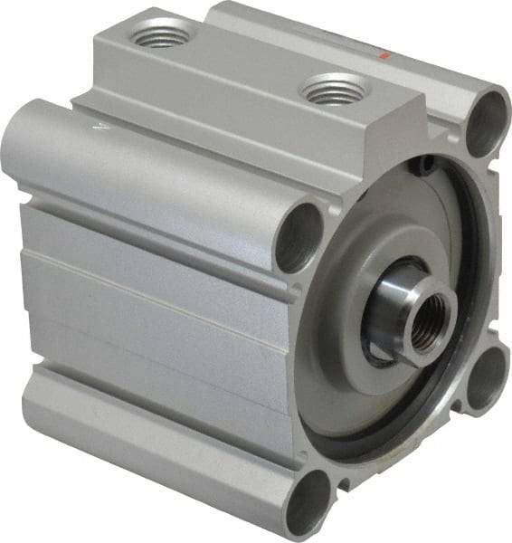 SMC PNEUMATICS - 1" Stroke x 2-1/2" Bore Double Acting Air Cylinder - 1/4 Port, 1/2-20 Rod Thread, 145 Max psi, 15 to 160°F - Industrial Tool & Supply