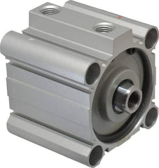 SMC PNEUMATICS - 1" Stroke x 2-1/2" Bore Double Acting Air Cylinder - 1/4 Port, 1/2-20 Rod Thread, 145 Max psi, 15 to 160°F - Industrial Tool & Supply