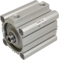 SMC PNEUMATICS - 1-15/16" Stroke x 2-1/2" Bore Double Acting Air Cylinder - 1/4 Port, 1/2-20 Rod Thread, 145 Max psi, 15 to 160°F - Industrial Tool & Supply