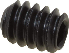Value Collection - #10-24 UNC, 1/4" OAL, Cup Point Set Screw - Grade 8 Alloy Steel, 3/32" Key - Industrial Tool & Supply