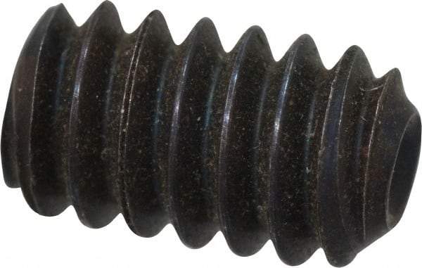 Value Collection - #10-24 UNC, 5/16" OAL, Cup Point Set Screw - Grade 8 Alloy Steel, 3/32" Key - Industrial Tool & Supply