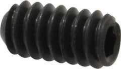 Value Collection - #10-24 UNC, 3/8" OAL, Cup Point Set Screw - Grade 8 Alloy Steel, 3/32" Key - Industrial Tool & Supply