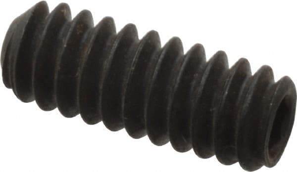 Value Collection - #10-24 UNC, 1/2" OAL, Cup Point Set Screw - Grade 8 Alloy Steel, 3/32" Key - Industrial Tool & Supply
