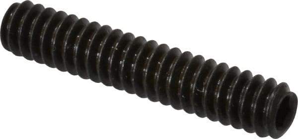 Value Collection - #10-24 UNC, 1" OAL, Cup Point Set Screw - Grade 8 Alloy Steel, 3/32" Key - Industrial Tool & Supply