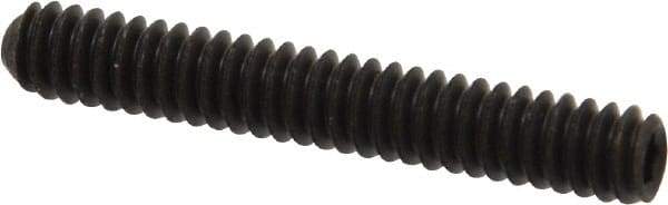 Value Collection - #10-24 UNC, 1-1/4" OAL, Cup Point Set Screw - Grade 8 Alloy Steel, 3/32" Key - Industrial Tool & Supply