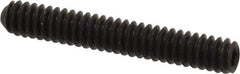 Value Collection - #10-24 UNC, 1-1/4" OAL, Cup Point Set Screw - Grade 8 Alloy Steel, 3/32" Key - Industrial Tool & Supply