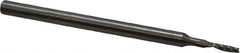 Onsrud - 1/16" Cutting Diam x 1/4" Length of Cut, 1 Flute, Upcut Spiral Router Bit - Uncoated, Right Hand Cut, Solid Carbide, 2" OAL x 1/8" Shank Diam, Single Edge, 21° Helix Angle - Industrial Tool & Supply