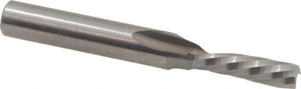 Onsrud - 3/16" Cutting Diam x 5/8" Length of Cut, 1 Flute, Downcut Spiral Router Bit - Uncoated, Right Hand Cut, Solid Carbide, 2" OAL x 1/4" Shank Diam, Single Edge, 21° Helix Angle - Industrial Tool & Supply