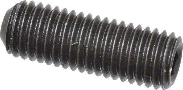 Value Collection - 1/4-28 UNF, 3/4" OAL, Cup Point Set Screw - Grade 8 Alloy Steel, 1/8" Key - Industrial Tool & Supply