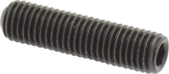 Value Collection - 1/4-28 UNF, 1" OAL, Cup Point Set Screw - Grade 8 Alloy Steel, 1/8" Key - Industrial Tool & Supply