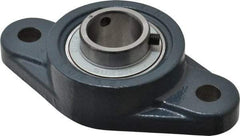 Value Collection - 1" ID, 2-11/16" OAW x 5-1/8" OAL x 2-11/16" OAH 2-Bolt High Temperature Flange Bearing - 1,740 Lb Static Cap, 3,100 Lb Dyn Cap, 3.891" Btw Mnt Hole Ctrs, 5/8" Base-to-Ctr Ht, Cast Iron - Industrial Tool & Supply