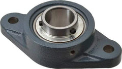 Value Collection - 1-3/16" ID, 3-5/32" OAW x 5-13/16" OAL x 3-5/32" OAH 2-Bolt High Temperature Flange Bearing - 2,500 Lb Static Cap, 4,300 Lb Dyn Cap, 4.594" Btw Mnt Hole Ctrs, 45/64" Base-to-Ctr Ht, Cast Iron - Industrial Tool & Supply