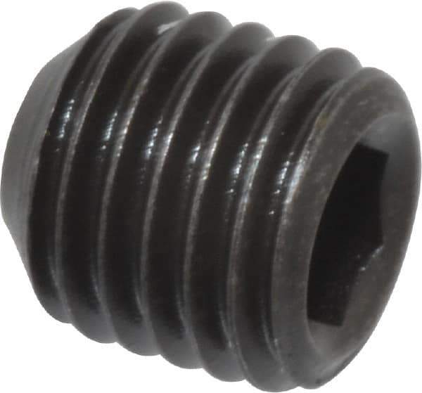 Value Collection - 5/16-24 UNF, 5/16" OAL, Cup Point Set Screw - Grade 8 Alloy Steel, 5/32" Key - Industrial Tool & Supply