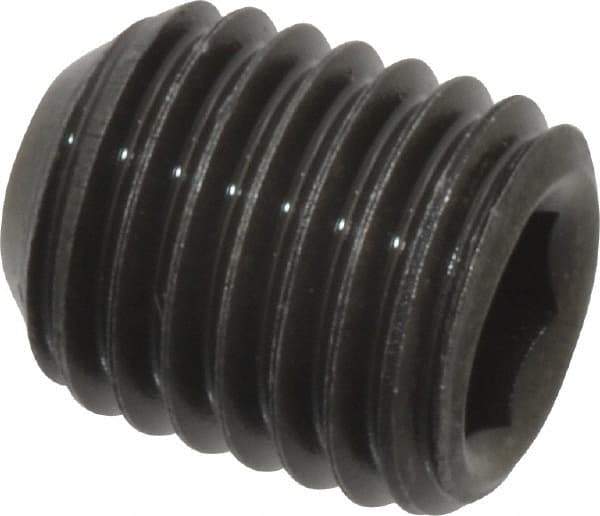 Value Collection - 5/16-24 UNF, 3/8" OAL, Cup Point Set Screw - Grade 8 Alloy Steel, 5/32" Key - Industrial Tool & Supply