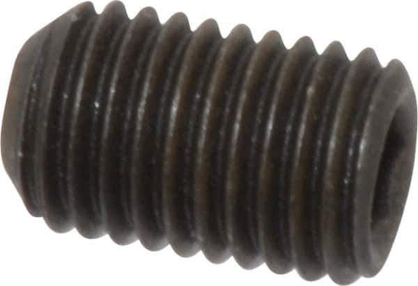 Value Collection - 5/16-24 UNF, 1/2" OAL, Cup Point Set Screw - Grade 8 Alloy Steel, 5/32" Key - Industrial Tool & Supply