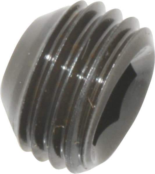 Value Collection - 3/8-24 UNF, 1/4" OAL, Cup Point Set Screw - Grade 8 Alloy Steel, 3/16" Key - Industrial Tool & Supply