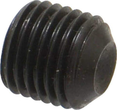 Value Collection - 3/8-24 UNF, 3/8" OAL, Cup Point Set Screw - Grade 8 Alloy Steel, 3/16" Key - Industrial Tool & Supply