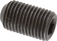 Value Collection - 3/8-24 UNF, 5/8" OAL, Cup Point Set Screw - Grade 8 Alloy Steel, 3/16" Key - Industrial Tool & Supply