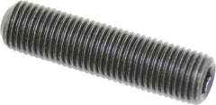 Value Collection - 3/8-24 UNF, 1-1/2" OAL, Cup Point Set Screw - Grade 8 Alloy Steel, 3/16" Key - Industrial Tool & Supply