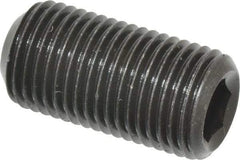 Value Collection - 1/2-20 UNF, 1" OAL, Cup Point Set Screw - Grade 8 Alloy Steel, 1/4" Key - Industrial Tool & Supply