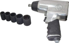 Chicago Pneumatic - 1/2" Drive, 8,400 RPM, 200 Ft/Lb Torque Impact Wrench Set - Pistol Grip Handle, 1,020 IPM, 12 CFM, 90 psi, 1/4" NPTF Inlet - Industrial Tool & Supply