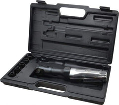 Chicago Pneumatic - 3/8" Drive, 150 RPM, 10 to 50 Ft/Lb Torque Ratchet Wrench Kit - Inline Handle, 3.7 CFM, 90 psi, 1/4" NPTF Inlet - Industrial Tool & Supply