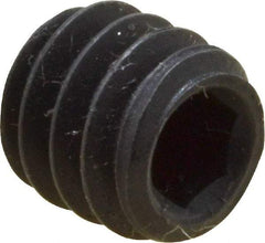 Value Collection - 1/4-20 UNC, 1/4" OAL, Cup Point Set Screw - Grade 8 Alloy Steel, 1/8" Key - Industrial Tool & Supply