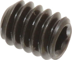 Value Collection - 1/4-20 UNC, 5/16" OAL, Cup Point Set Screw - Grade 8 Alloy Steel, 1/8" Key - Industrial Tool & Supply