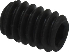 Value Collection - 1/4-20 UNC, 3/8" OAL, Cup Point Set Screw - Grade 8 Alloy Steel, 1/8" Key - Industrial Tool & Supply