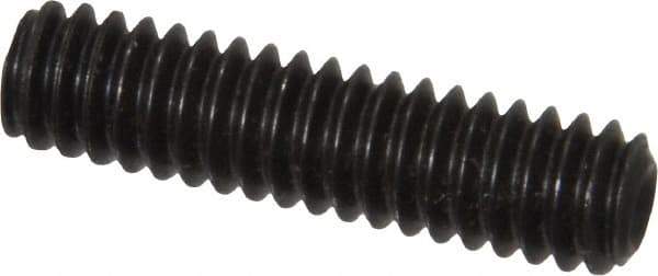 Value Collection - 1/4-20 UNC, 1" OAL, Cup Point Set Screw - Grade 8 Alloy Steel, 1/8" Key - Industrial Tool & Supply