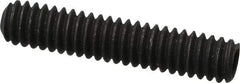 Value Collection - 1/4-20 UNC, 1-1/4" OAL, Cup Point Set Screw - Grade 8 Alloy Steel, 1/8" Key - Industrial Tool & Supply