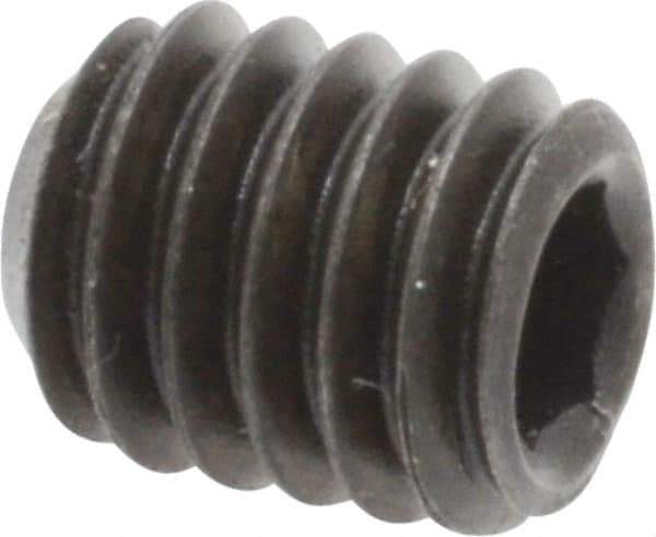 Value Collection - 5/16-18 UNC, 3/8" OAL, Cup Point Set Screw - Grade 8 Alloy Steel, 5/32" Key - Industrial Tool & Supply