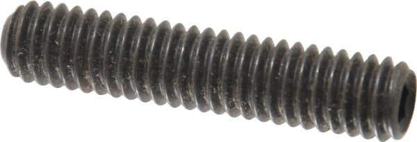 Value Collection - 5/16-18 UNC, 1-1/2" OAL, Cup Point Set Screw - Grade 8 Alloy Steel, 5/32" Key - Industrial Tool & Supply