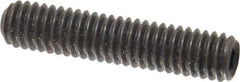Value Collection - 5/16-18 UNC, 1-1/2" OAL, Cup Point Set Screw - Grade 8 Alloy Steel, 5/32" Key - Industrial Tool & Supply