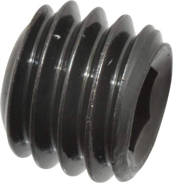 Value Collection - 3/8-16 UNC, 5/16" OAL, Cup Point Set Screw - Grade 8 Alloy Steel, 3/16" Key - Industrial Tool & Supply